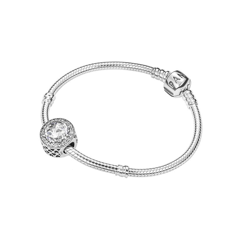 Pandora Hohle SILBER Schlangenkette Set 925 Silber Armband Damen Silber ZT-0349
