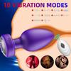 Wireless Remote Vibrating Anal Plug, 10 Vibration Modes Silent Mini, Male Female Prostate Massager