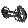 Set di ruote per puleggia jockey con cuscinetto in ceramica per bici da bicicletta 16T Guida per deragliatore posteriore CNC in fibra di carbonio