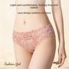 Culotte Triangle Sexy Dentelle Respirante Coton à l'Entrejambe pour Femmes Grande Taille