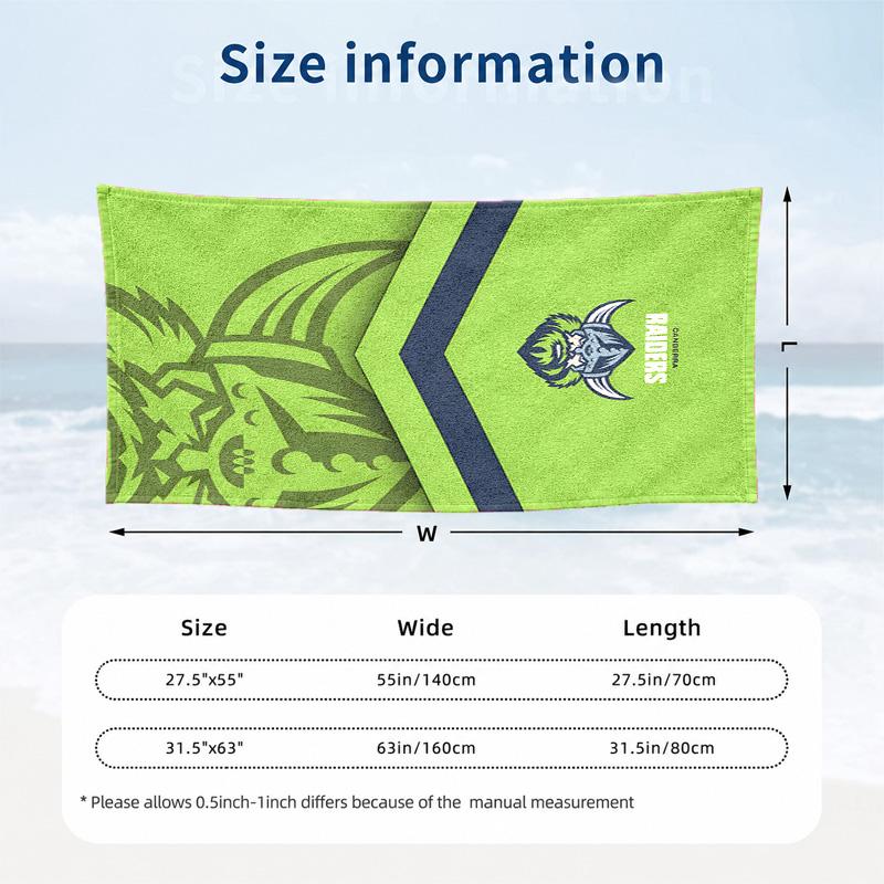 Canberra United Microfiber Beach Towel Quick Dry Sand Free Lightweight Beach Towels for Travel Swimming Camping