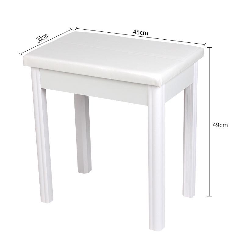 Solid Wood Adjustable Piano & Guitar Stool for One or Two People