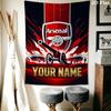 Arazzo da Parete Personalizzato Arsenal Appeso Estetico alla Parete Coperta in Tessuto Stampato Arazzi Decorativi per Camera da Letto Soggiorno Decorazioni per la Casa