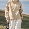 Loose Versatile Stylish Cropped Casual Hooded Jacket Spring Windbreaker
