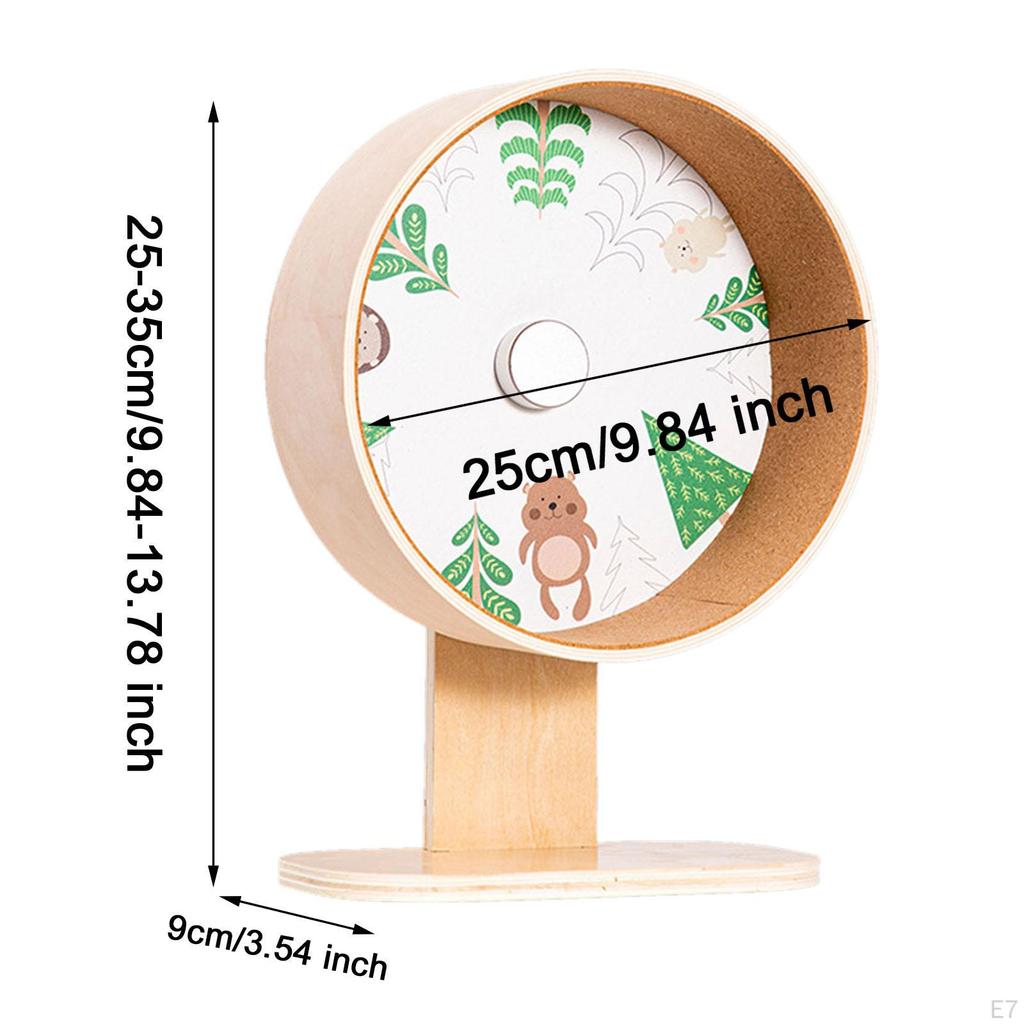 Žiurkėno pratimo rato bėgikas dvigubi guoliai, su reguliuojamu stovu, mažas gyvūnas