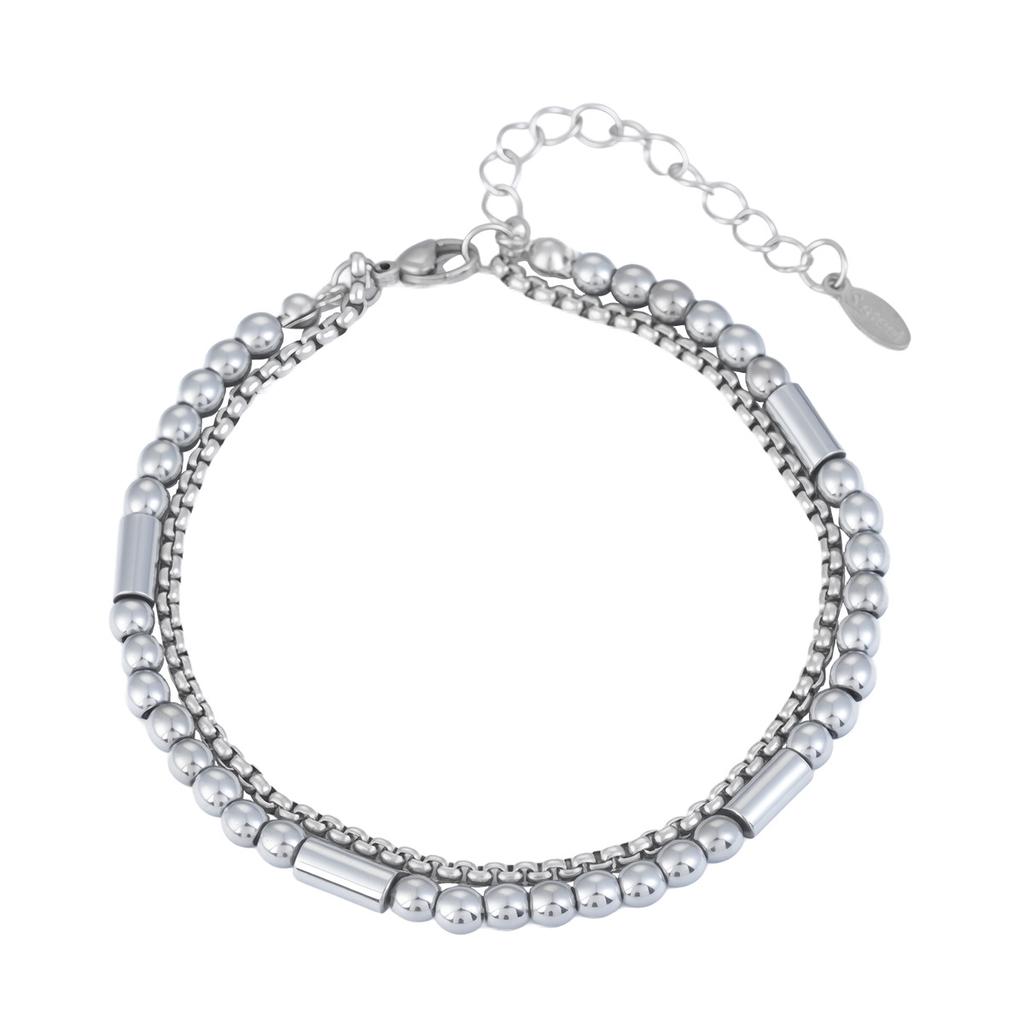 Men's bracelet - double-layer luxury high-end elegant hand accessory jewelry