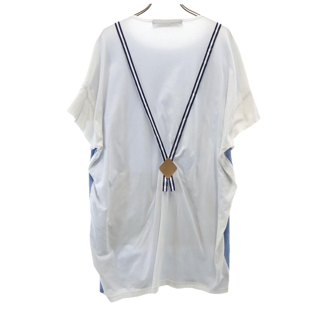 mercibeaucoup. Short sleeve With suspenders Cut 1 white Women Used