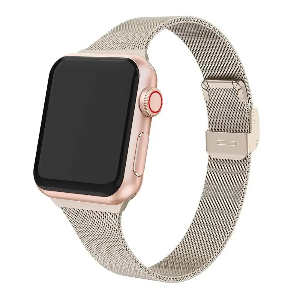 Milanese Strap for Apple Watch 44mm 40mm 45mm 41mm 46mm 42mm 38 49mm Metal Bracelet iWatch Series 10 Ultra 9 8 7 6 5 4 3 SE band