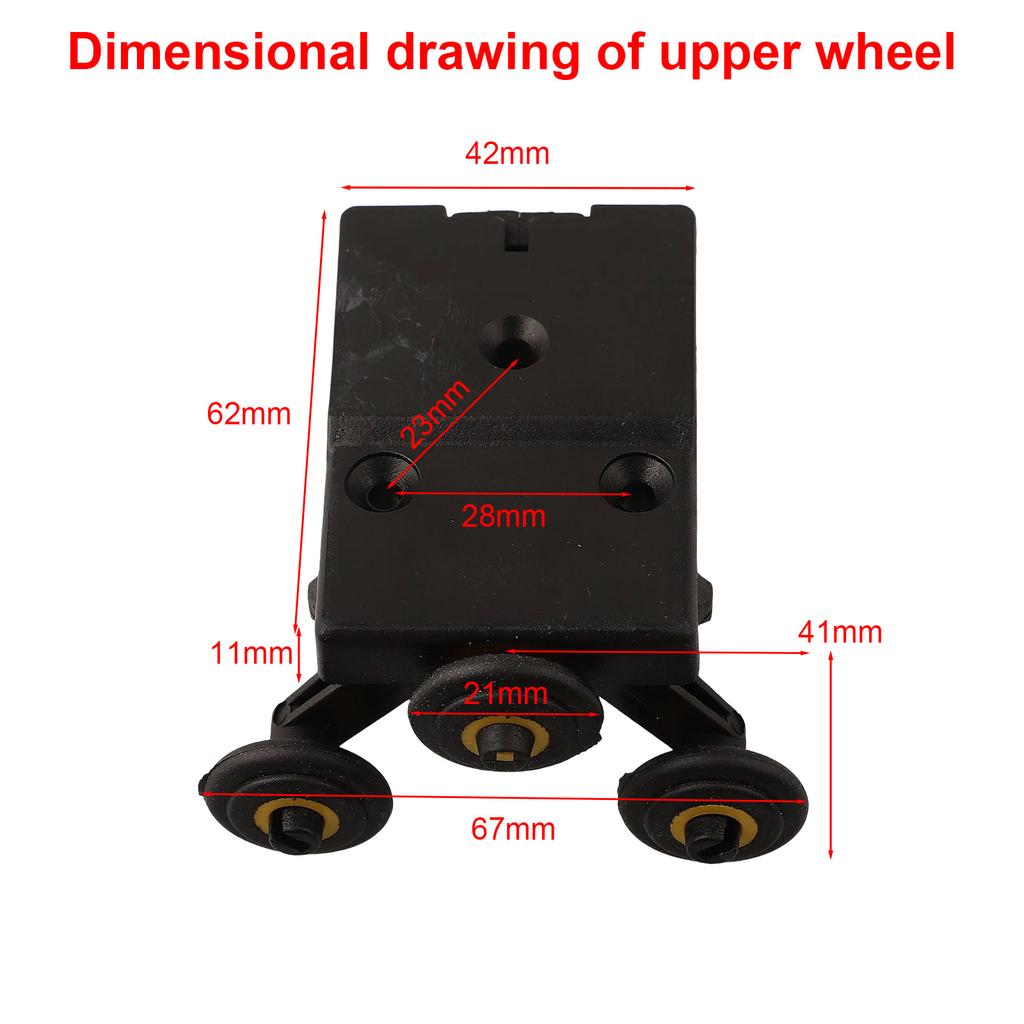 Schrank Schiebetür Umlenkrolle Hängendes Rad Holztürrolle Seitenmontiertes Schiebetürrad Bewegliches Rad Möbelbeschläge