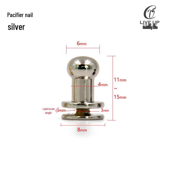 

Аксессуары для кожаной сумки ручной работы: Кожаные тумблеры и заклепки в виде головы монаха из сплава