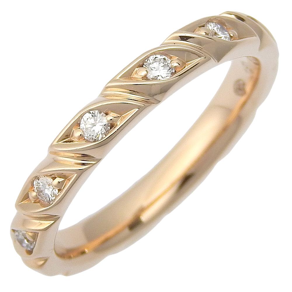 

Chaumet Torsade Ring 8P diamond K18 Pink Gold/diamond #3.5(US Size) 2.6g Women Used