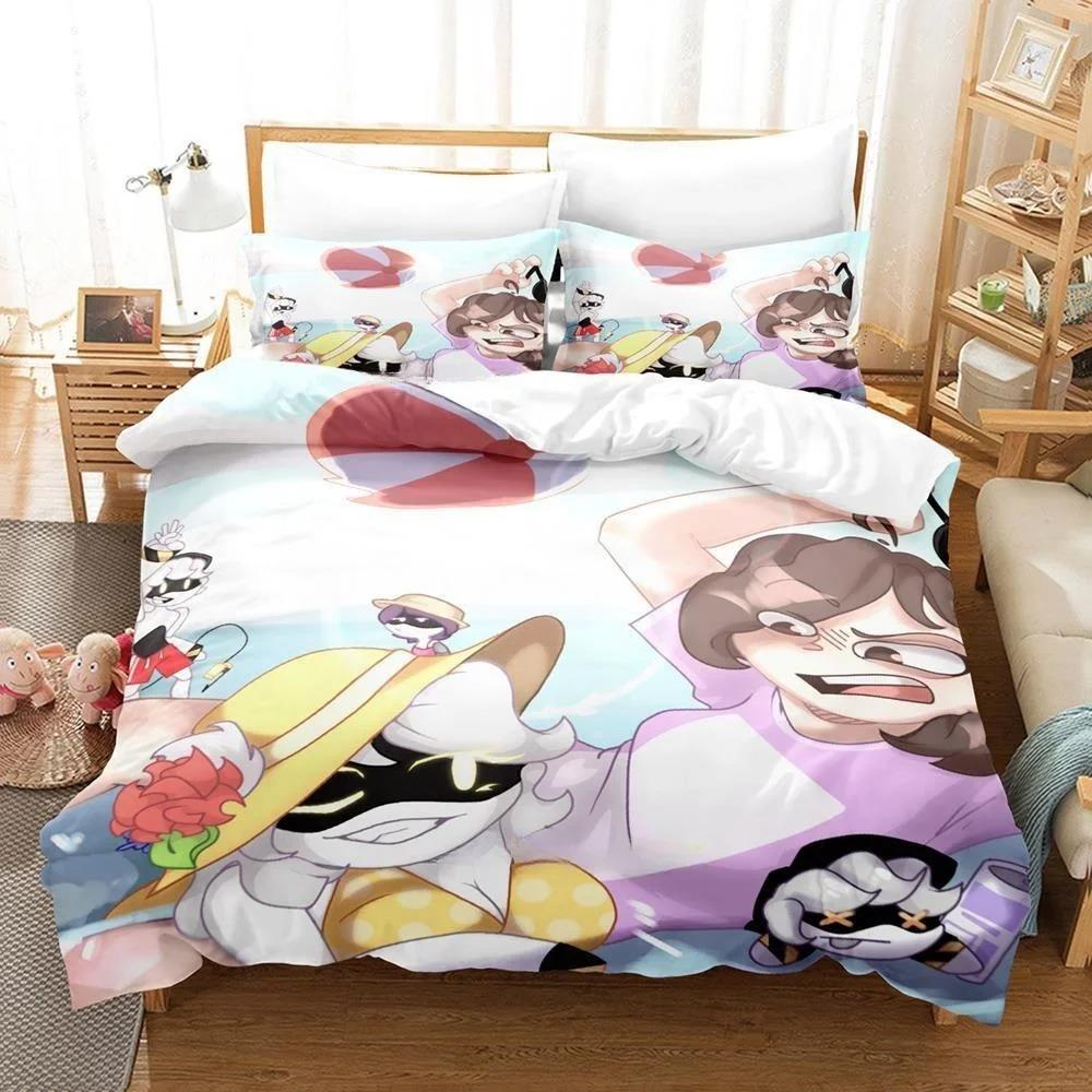 3D Printing Anime Murder Drones Bedding Set Cartoon Duvet Cover Adult Kid Bedroom Home Textiles