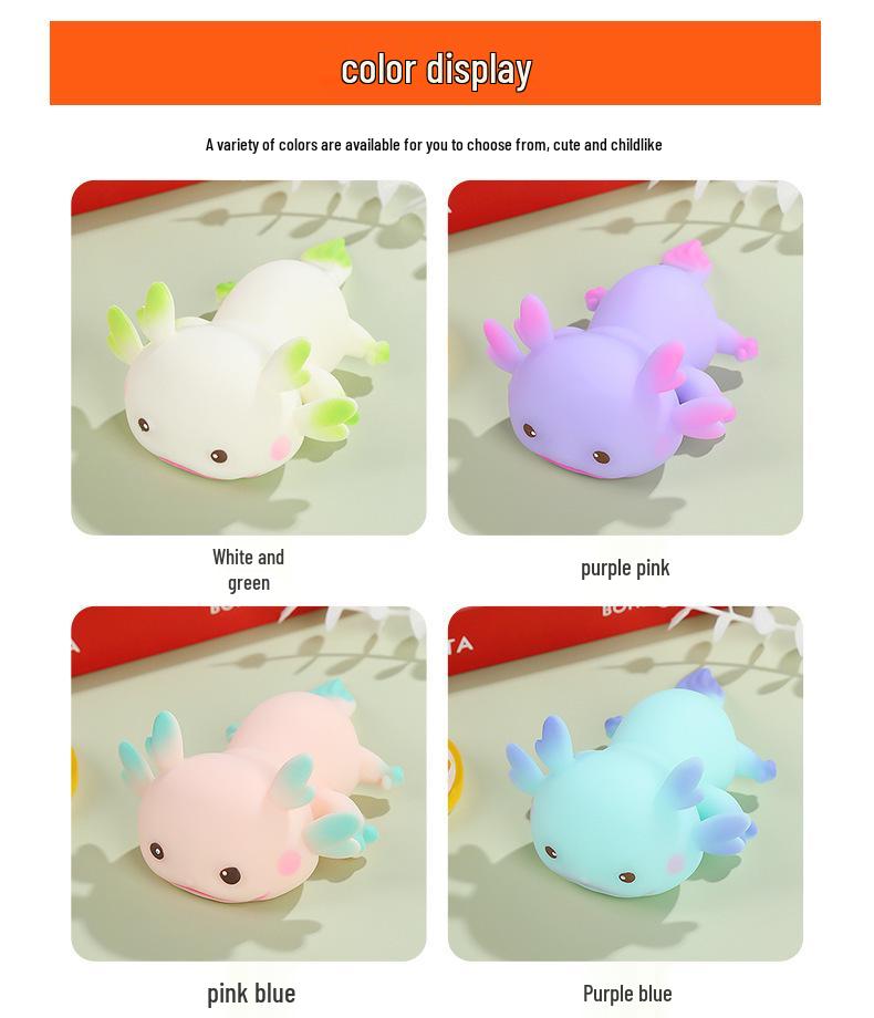 Octagonal Salamander Cartoon Squeeze Toy: Creative Slow Rebound Stress Ball for Kids