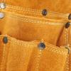 Thickened Tool Waist Bag Durable Multifunctional Yellow Cowhide Hardware Tool Storage Toolkit