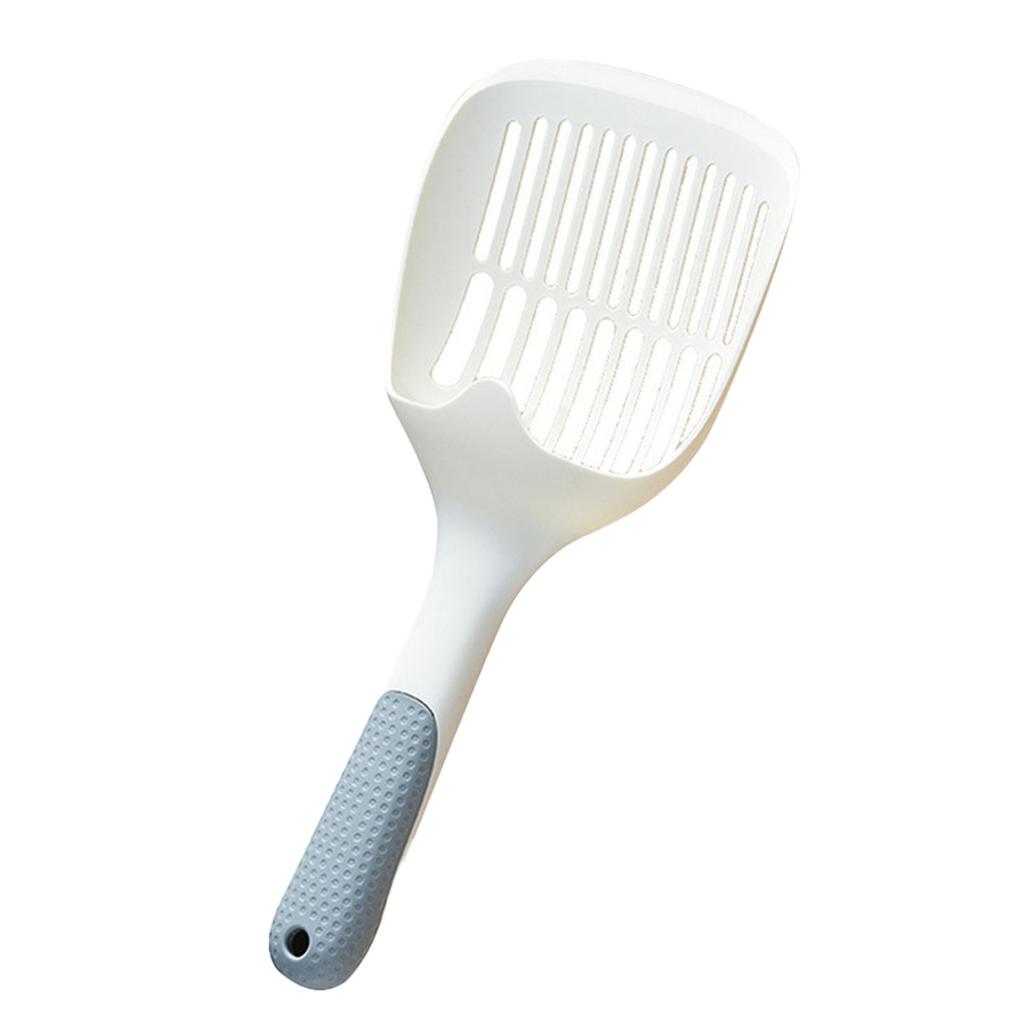 Cat Litter Scoop Ergonomic Handle Smooth Sand Leakage Hole Cat Litter Shovel with Hook for Animal