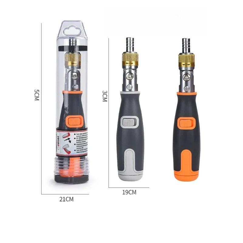 10 in 1 Household Portable Hidden Screwdriver Head Multi Angle Ratchet Corner Screwdriver Set Multi-functional Screwdriver