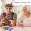 (Spanish printing)Weekly Pill Organizer Box Case Travel Medication Reminder Daily AM PM, Day Night 7 Compartments