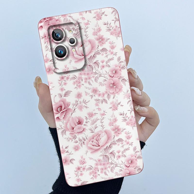 For Realme GT 2 Pro Phone Case Cute Panda Girl Cats Liquid Silicone Camera Protection Back Cover For Realme GT2 Pro GT2Pro Funda