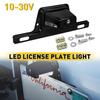 Black 12V DC Bracket-Mount LED License Fit Plate Light UTV Trailer ATV Truck