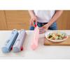 Plastic Wrap Dispenser with Slide Cutter Reusable Foil & Sealing Film Cutter Kitchen Storage Accessory Adjustable Length