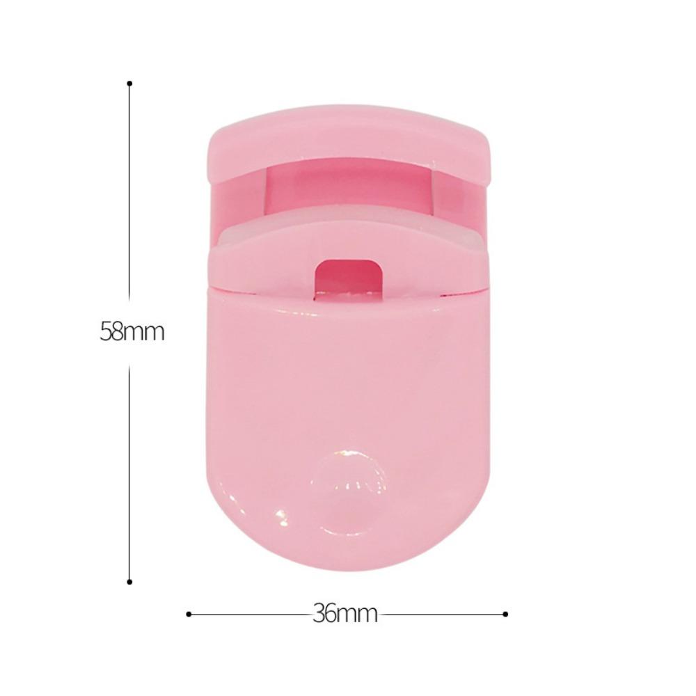 Professional ABS Eyelash Curler Multicolor Mini Eyelash Curling Clip Silicone False Eyelashes Auxiliary Cosmetic Tools