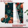 2D FLAT PRINTING 2pcs Curtains (Without Rod) Koi Fish and Water Lilies Popular Print Curtains Versatile Durable Polyester