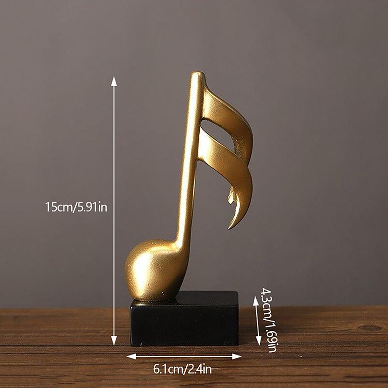 Simple Musical Notes Model Advanced Ornaments Wine Cooler Tv Cabinet Living Room Home Desk  Decoration Resin Crafts Gifts