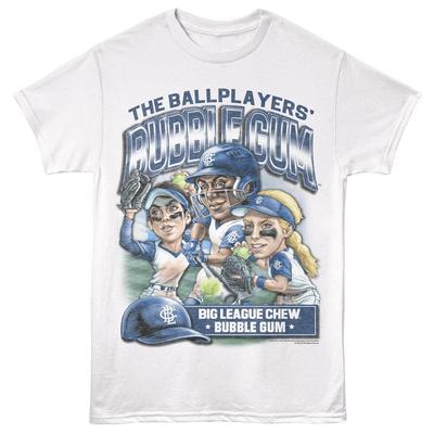 Big League Chew Women's Blue Softball Team Players Men's T Shirt