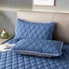 2pcs Waterproof Throw Pillowcases Envelope Soft Breathable Pillow Covers for Bed Protector 48x74cm, Grey/Blue/Pink/Navy/White