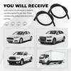 2PCS 27232 11/32"x36" Car Brake Booster Vacuum Hose Kit 300PSI with Clamps,Soft Power Brake Vacuum Lines Automotive as Replacement,Essential Brakes