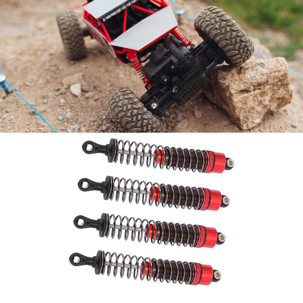 4Pcs RC Set Damper with Screws 1/10 Remote Control Car Parts Aluminum Alloy 100mm