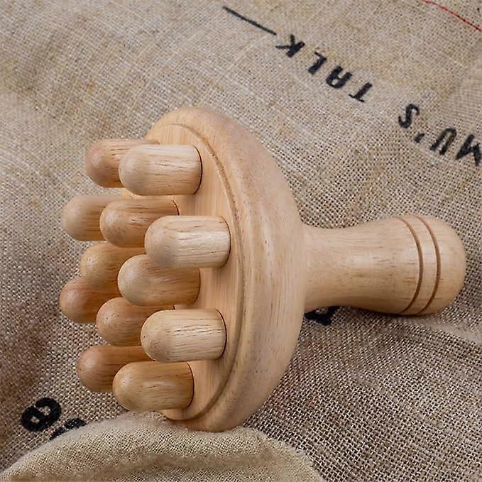 Wooden physiotherapy mushroom massage tool, wooden mushroom massager, cellulite lymphatic detoxification physiotherapy massage cup body shaping tool