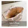 Stylish Cherry Print Tote Bag - Large Capacity Floral Shoulder Bag for Women, Summer 2025 Collection