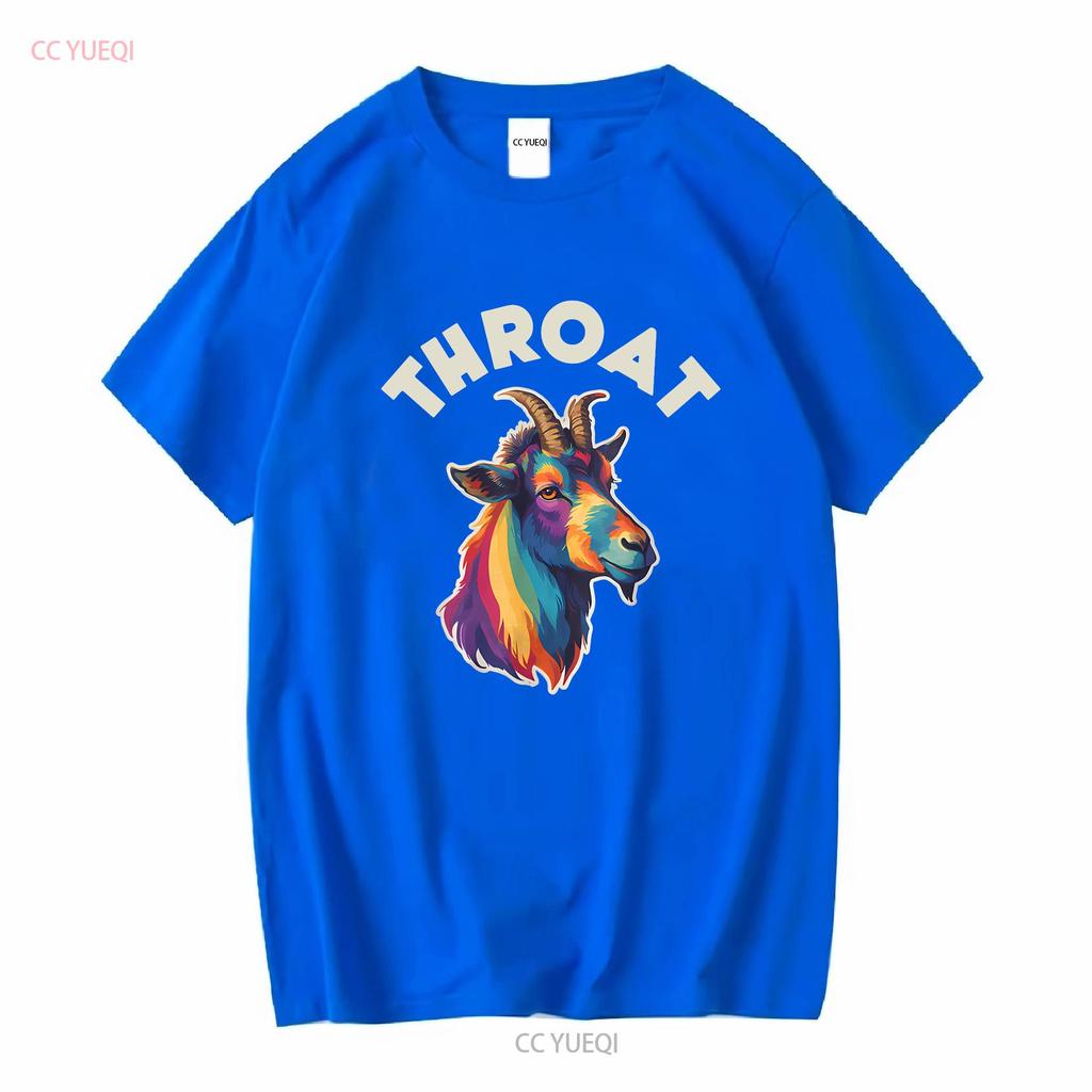 NEW LIMITED Funny Throat Goat Adult Humor Design Best Idea T Shirt S 3XL Vintage Washed Stylish Versatile Breathable Soft