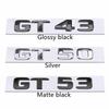 S-Abzeichen Buchstabe Emblem Styling 3D ABS Heckklappen-Aufkleber Silber Schwarz Rot Für GT GTS GT63S GT43 GT50 GT53 GT63