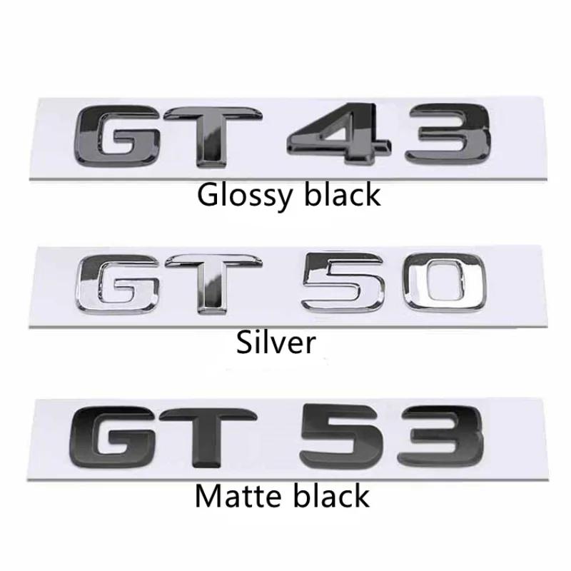 S-Abzeichen Buchstabe Emblem Styling 3D ABS Heckklappen-Aufkleber Silber Schwarz Rot Für GT GTS GT63S GT43 GT50 GT53 GT63