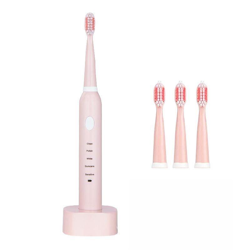Ultrasonic Sonic Electric Toothbrush With Food-grade Dupont Brushes And Usb Charging