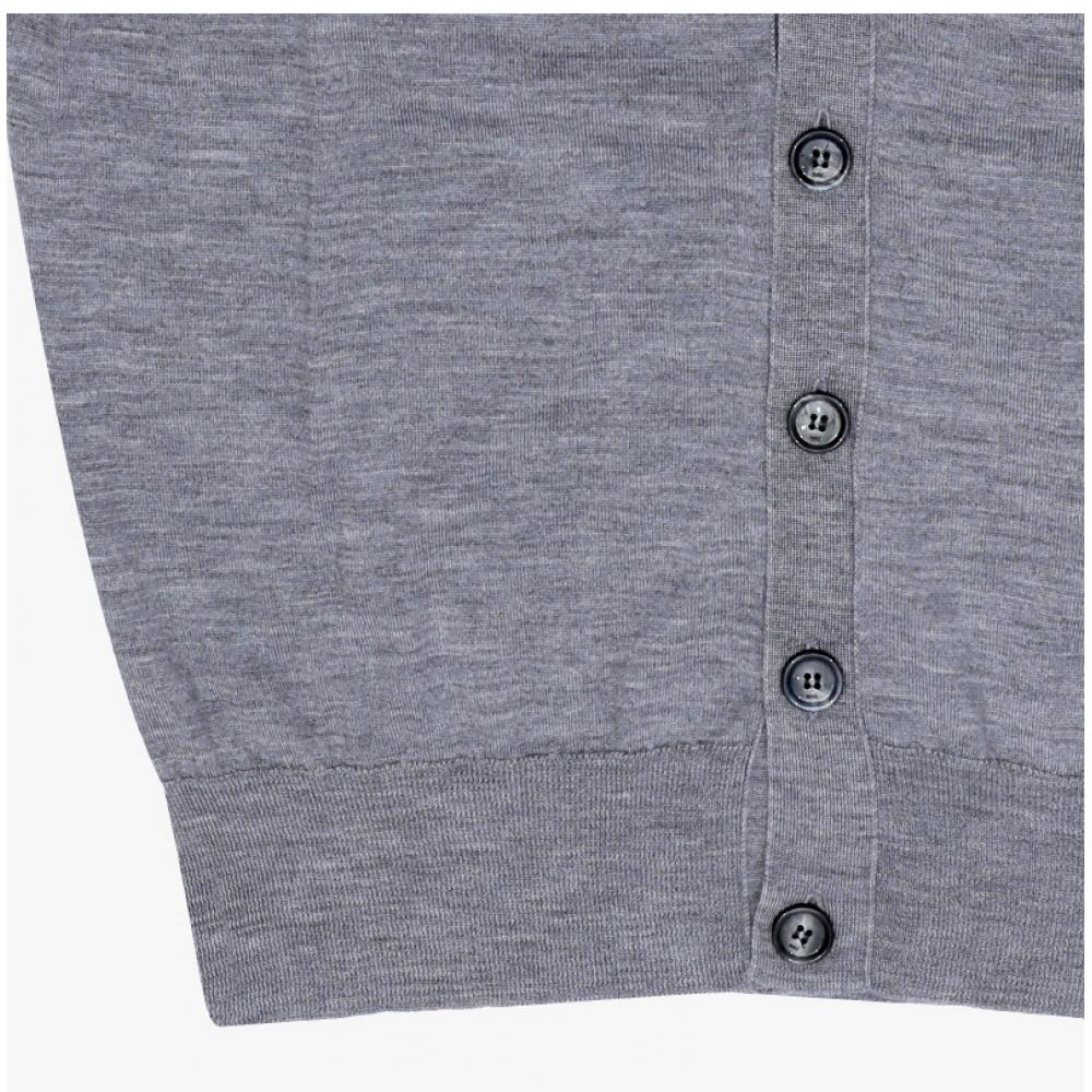 Ami Men S V Neck Cardigan Small Heart Logo Kn0039