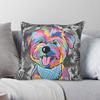 Benjamin Miniature Schnauzer Square Pillowcase Polyester Linen Velvet Creative Zip Decor Home Cushion Cover
