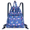 Fashionable Sports Bag Foldable Tie-mouth Handbag Large Capacity Portable Casual Home Shopping Backpack