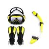 Zestaw do snorkelingu dla dorosłych z regulowanymi płetwami i maską HD