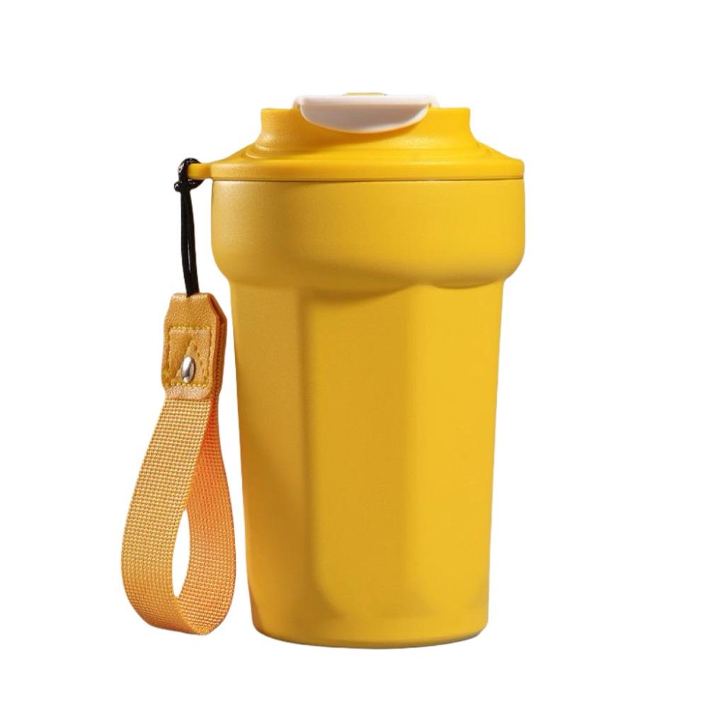 Stainless Steel Eight-Angle Coffee Cup with Lid Vacuum Insulated Cup Sports Cup  for Home Work