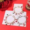 Snowflake Merry Christmas Bracelet Snowman Santa Claus Hand Chain Creative Christmas Jewelry  Girl
