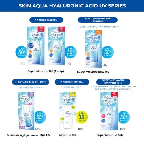 Skin Aqua 50+ UV Super Moisture Gel Large Capacity Pump Type Sunscreen Unscented 1 piece (x 1)