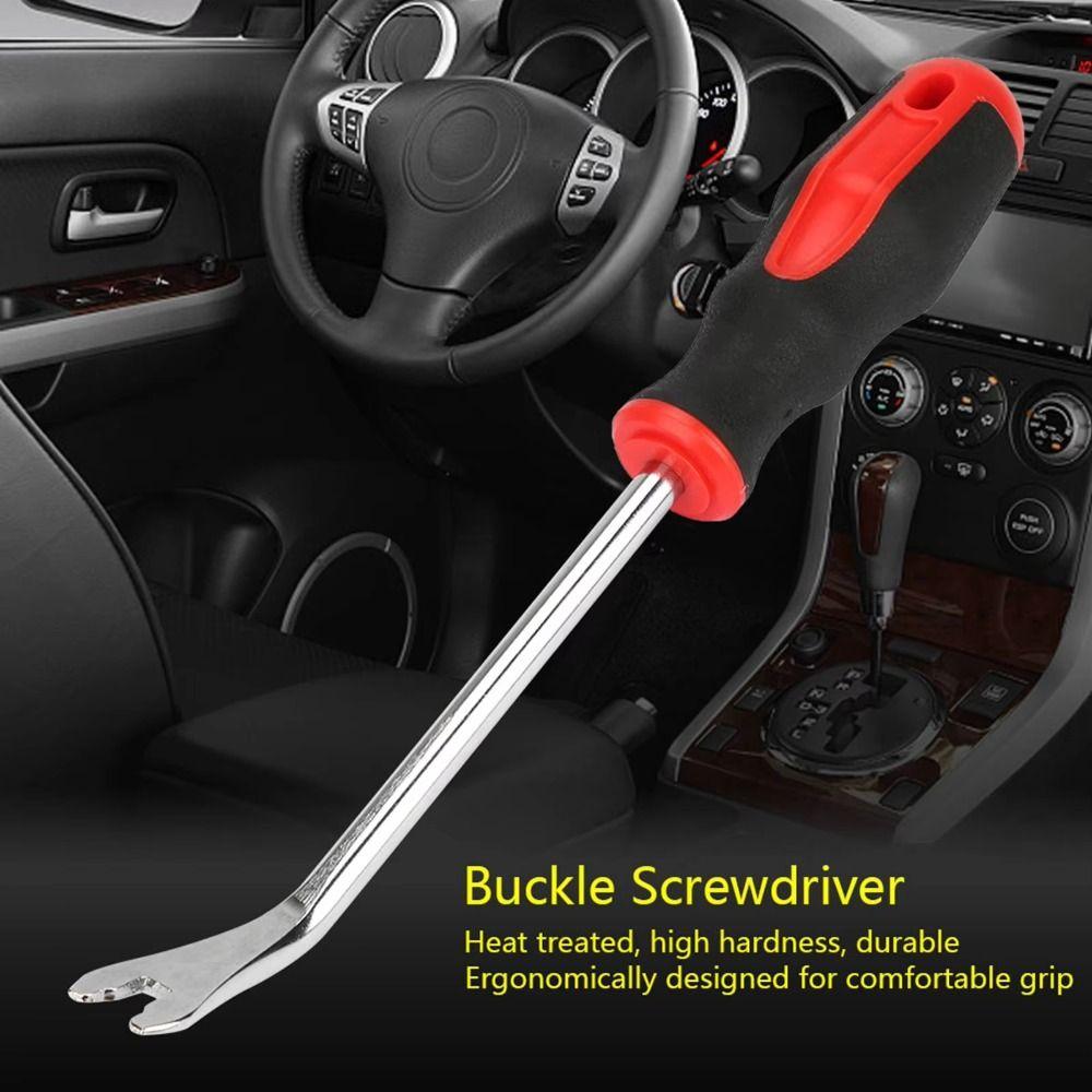 Chrome Vanadium Steel Car Door Panel Fastener Nail Puller Fastener Screwdriver  Open Pry Tool
