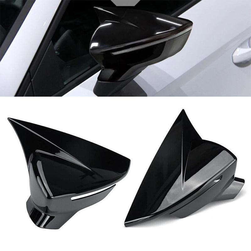 For SEAT LEON MK3 5F 2013- Rearview Mirror Cover Trim Car Side Wing Mirror Cap Accessories