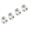 4pcs 1.9inch Aluminum Alloy Silver Wheel Hex Hub Fit for SCX10 1 10 RC Car Model20mm