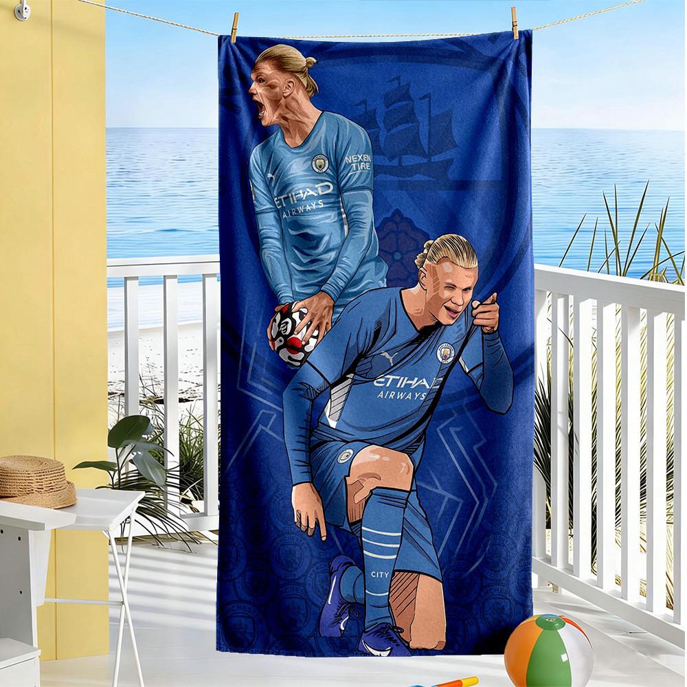 Haaland Beach Towel High Absorbency & Quick-Dry Comfortable Lightweight Suitable for Swimming, Gym, Camping, Yoga Vacation