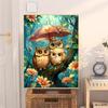 5d DIY Diamond Painting Cross Stitch Animal Owl Diamond Embroidery Mosaic Full Round Drill Home Decor