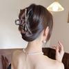 Large Metal Bow Claw Clip for Women's Hair - Simple Design Shark Clip for Volume and Style